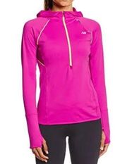 New Balance WRT Women's Pink Dry Impact Half Zip Pull Over Hoodie Sz XS