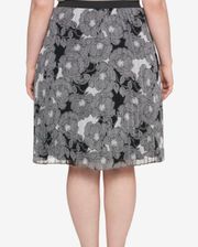 Pleated Floral Skirt