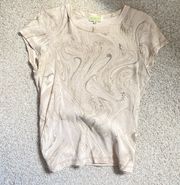 Marble Pattern T Shirt