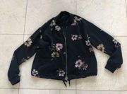 Who What Wear NWOT Floral Bomber Jacket Sz M