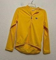 Pearl izumi canary sunshine, yellow cycling jersey size medium ￼