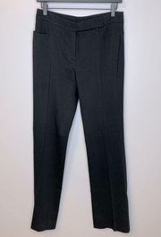 Black Wool Blend Trousers