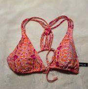 Pink And Orange Swim Top 