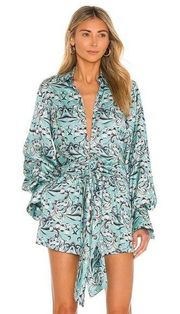 Alexis Tallara Top in Aqua Tulip Floral Women’s size xsmall