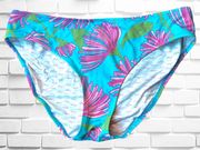 Women’s Size Medium Bikini Swim Bottoms • Kissue Tissue Floral