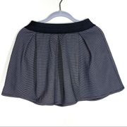 Polka Dot Skater Mini Skirt Black White Size Small