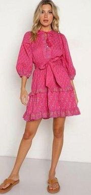 Cleobella Pink Demi Mini Dress Sz. L