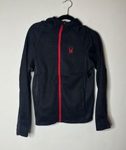 582-SPYDER Men’s Black Jacket with Red Detailing