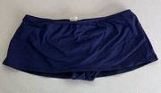 5/$25 La Blanca swimsuit bikini bottom blue skirt size 4