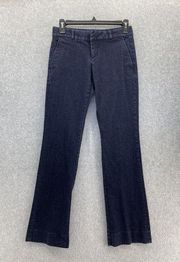 Banana Republic Women's Denim Jeans Trousers Straight Leg 00 Dark Wash Logan FIt