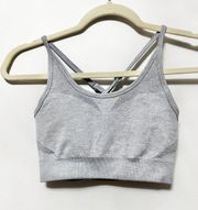 grey sports bra