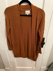 Brown cardigan