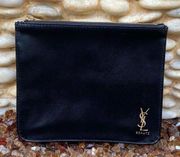 Yves Saint Laurent (YSL) Beaute Black Clutch/Pouch with Gold Detailing. EUC!