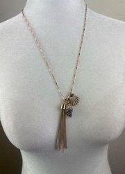 NWT BP. Seashell Gold Necklace