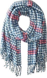 pistil Gwen Scarf Blue Pink White Wrap