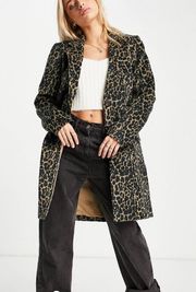 Coat In Leopard Print