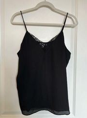 Nine Britton Black Lacy Top