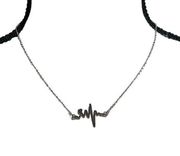 Brand New!! Heartbeat/EKG with heart rhythm necklace