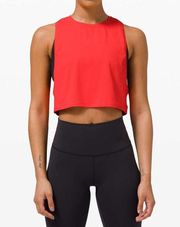 Lululemon Muscle Love Cropped Tank Top Tough Pink Punch Small