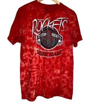 NBA Houston Rockets Basketball T-Shirt Tie Dye Size Large