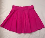 Hot pink A-line skirt