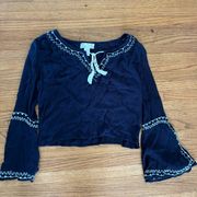 Band of Gypsies Navy Blouse