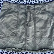 Ladies Sanctuary Olive Green Cargo Style Mini Skirt size large