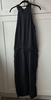 Black Gauze Jumpsuit