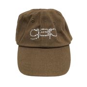 Vintage Y2K Brown Rhinestone Gap Baseball Hat