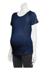 Tek Gear Shirt Maternity Women's XL Workout Tee Navy Women's Maternity XL A1