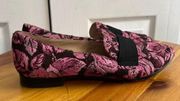 Kate Spade Corina pink floral loafers size 6M