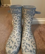 Leopard Print Rain Boots 