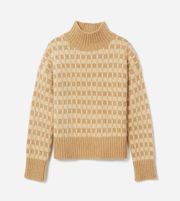 The Cloud Checkered Turtle-Neck Sweater