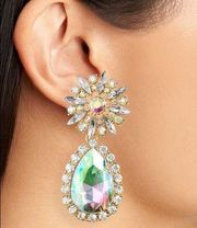 8 Other Reasons A-Glass Stone Accented Drop Earrings in Iridescent