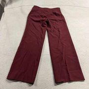 Burgundy Maroon Red Straight Leg Dress Pants Slacks Size 6 EUC