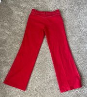 Vintage Red Flare Leg pants