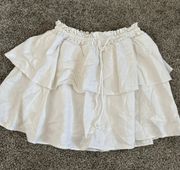 Target White Ruffle Skirt