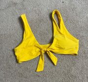 SheIn  triangle mustard yellow bikini top