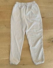 Meshki Drawstring Waist Sweatpants in Cream