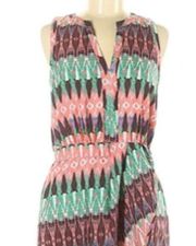 Charlie Jade Aztec pattern dress sz M EUC