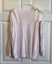 {LC Lauren Conrad} Light pink sweater with bow