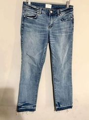 Caslon Womens Straight leg jeans - raw hem - size 25