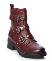 Women’s SO Burgundy Women’s Combat Boots Sz 8M