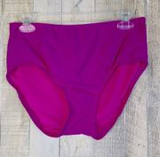 DKNY Dark Pink/Fuschia Size Large Bathing Suit Bottoms