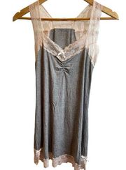 Honeydew Ahna Gray & Pink Rayon Chemise Nightgown‎ Pajamas