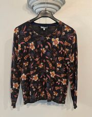 lightweight floral sweater