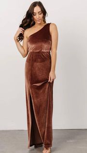 One Shoulder Maxi Dress