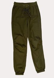 Isaac Mizrahi Live Joggers Twill Ankle Pants Green 0