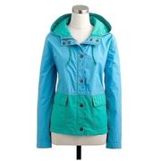 J.Crew  • Blue Green Poplin Sail Jacket