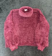 Cropped Fuzzy Sweater